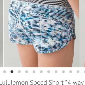 lululemon athletica Women's Blue Speed Shorts